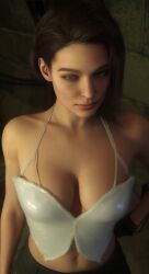 breasts breasts jill_valentine jill_valentine_(sasha_zotova) pose resident_evil resident_evil_3_remake sexy sexy_body sexy_pose tagme teasing video