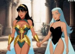 ai_generated animated aquagirl aquaman_(series) batman_beyond dc dcau ibnalxuffasch94 marina_curry wonder_girl wonder_woman_(series) yara_flor