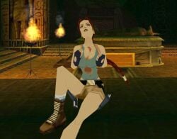 breasts clothed_female edit female floating_penis lara_croft lara_croft_(classic) lowres male outercourse paizuri penis penis_between_breasts polygon polygonal ps1_artstyle tank_top titjob tomb_raider tomb_raider_(classic) unknown_artist