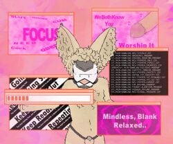 abstract_background anthro bodily_fluids canid canine chastity_belt chastity_cage chastity_device chastity_device_only chest_tuft closed_eyes cock command dick dirty_talk downloading encouragement fennec_fox flat_chastity_cage fluffy fluffy_hair fox genitals hair humanoid humanoid_genitalia hypnosis hypnosis_fetish inner_ear_fluff loading_bar long_ears machine male mammal mind_control nude penis pink_background pop-up protogen screen screen_face simple_background slur solo spiral spiral_background text tongue tongue_out true_fox tuft twtastic wearing_chastity_device