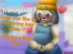 anthro blush cuntboy funny heart intersex lenny_face nervous nsfw.del parappa parappa_the_rapper pussy scary slightly_chubby smiling sony_corporation sony_interactive_entertainment text thick_thighs vagina