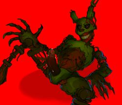 2022 burntrap claws digital_media_(artwork) erection five_nights_at_freddy's five_nights_at_freddy's:_security_breach leaking looking_at_viewer male male_only mechanical_jaws_(artist) penis precum scottgames smile solo solo_male springtrap springtrap_(fnaf) teeth the_mimic_(fnaf) uncensored