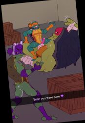 anal anal_sex anthro brother brothers donatello_(tmnt) genitals hi_res incest madyshell male male/male michelangelo_(tmnt) penetration penis raphael_(tmnt) reptile rise_of_the_teenage_mutant_ninja_turtles scalie sibling teenage_mutant_ninja_turtles turtle yaoi