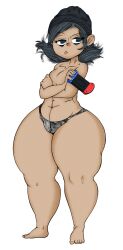 1girls amanda_rocksbear_artist ass big_ass big_butt color female latina mole_on_ass oc original original_character rocksbear_(artist) sketch wide_hips