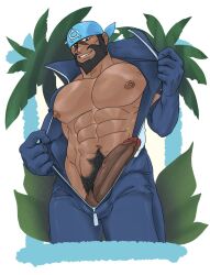 archie_(pokemon) balls bara big_penis boner devince erection gay male male_only muscles muscular penis pokemon solo solo_male team_aqua