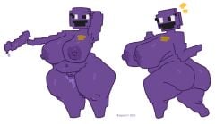 anthro armpit armpits big_breasts breasts dildo female five_nights_at_freddy's kenjosart nipples penis purple_body purple_girl purple_nipples purple_skin pussy rule_63 solo tagme