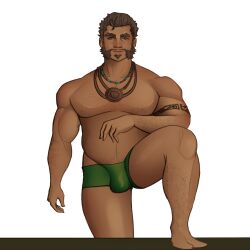 bara barazoku gay homosexual league_of_legends malcolm_graves male male_focus male_only muscle pool_party_graves pool_party_series yaoi