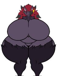 anthro big_breasts breasts featureless_breasts female furry huge_breasts huge_thighs milf muffyhecc no_nipples pokémon_(species) pokemon pokemon_(species) rule_63 simple_background thick_thighs thighs white_background wide_hips zoroark