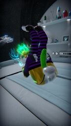 anthro balls big_balls big_penis genitals hi_res isaac_(disambiguation) machine male novabeast penis robot vrchat