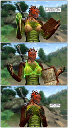 1girls 3d anthro argonian female female_only mod oblivion scalie solo the_elder_scrolls turtle-head