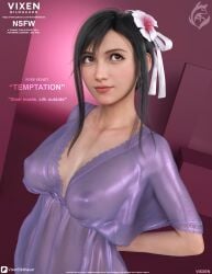 asian asian_female bathrobe big_breasts big_nipples black_hair boobs_bigger_than_head breasts breasts_bigger_than_head brown_eyes busty busty_female busty_girl busty_teen cute cute_face female final_fantasy final_fantasy_vii final_fantasy_vii_rebirth final_fantasy_vii_remake hentai innocent innocent_expression nightgown petite_body sexy smile smiling teenager tifa_lockhart tifa_lockhart's_refined_dress tifa_lockhart_(refined_dress) tifa_lockhart_(shining_spirit) tits_bigger_than_head vixen_bildhauer