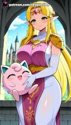 1girls 2025 ai_assisted ai_generated anime artist_name big_breasts big_breasts big_breasts big_chest blonde_hair blue_sky blush breast breasts breasts breasts breath_of_the_wild brick_wall building bust busty castle chest cloud day dress earrings elbow_gloves elf explicit female gloves green_eyes hi_res high_quality high_resolution highres jewelry large_breasts long_hair nintendo patreon patreon_username pig pointy_ears pokemon_(creature) princess_zelda sky skypassion smile stable_diffusion the_legend_of_zelda the_legend_of_zelda:_breath_of_the_wild triforce watermark white_gloves