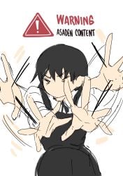 1boy1girl alternate_version_available blowjob blush chainsaw_man cum cum_in_mouth cum_on_body cumshot denji_(chainsaw_man) dialogue embarrassed mitaka_asa nhomadd penetration sex tagme tatsuki_fujimoto teasing text underwear wholesome wholesome_sex yoru_(chainsaw_man)