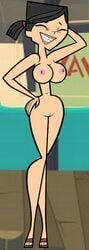 2010 accurate_art_style breasts female female_only front_view heather_(tdi) human nude pale_skin pointy_chin smile solo standing straight_hair tagme toony total_drama_island tulamere