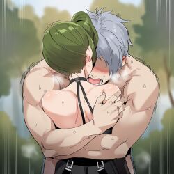 1boy absurd_res absurdres ai_generated ass blush bound bound_arms bound_torso breasts color curvy darklust day daytime deep_penetration defeated face-to-face faceless_male female forest grabbing green_hair hetero_sex heterosexual hi_res high_resolution highres human large_breasts male missionary missionary_position motion_blur motion_lines muscular muscular_male novelai outdoors ponytail pussy raped restrained self_upload sex side_ponytail slim_waist sousou_no_frieren speed_lines standing_missionary standing_position standing_sex straight sweat tagme taller_male toned_male tree trees ubel_(sousou_no_frieren) uncensored vaginal_insertion vaginal_penetration wirbel_(sousou_no_frieren)