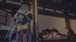 baizhu_(genshin_impact) bottom_xiao fast_thrusts fatui from_behind gay genshin_impact laying_on_bed male mob raped raped_by_monster sex standing tagme video xiao_(genshin_impact) yaoi