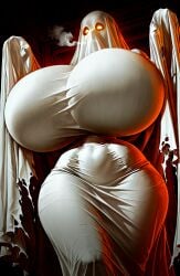 1girls 2025 ai_generated aroused big_breasts big_thighs breasts breasts_bigger_than_head curvaceous curvaceous_figure curves curvy curvy_body curvy_female curvy_figure curvy_hips female from_below ghost ghost_costume ghost_girl gigantic_breasts glowing_eyes halloween_costume hands_up heavy_breathing hi_res highres hips hips_wider_than_shoulders hourglass_figure huge_breasts huge_thighs indoors large_breasts looking_at_viewer massive_breasts massive_thighs narrow_waist nunai oc orange_eyes original original_character scary sheet_ghost sheet_grab steam steamy_breath thick_thighs thighs thighs_bigger_than_head tight_clothing torn_clothes venus_body voluptuous voluptuous_female wide_hips