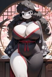1female 1girls 2025 2025s ai ai-created ai_art ai_assisted ai_generated anthro anthro_female anthro_only anthrofied baba_chops baba_chops_(poppy_playtime) big_breasts black_body black_eyes black_fur black_hair black_inner_ear black_sclera black_sheep black_wool blue_sky bovid bovine breasts buck_teeth buckteeth caprine cherry_blossom cherry_blossoms civitai cotton_tail cowboy_shot critters_(poppy_playtime) curly_hair detailed_background digital_media_(artwork) elegant eyebrows eyelashes female female female_anthro female_focus female_only fingers floral_pattern fur furry furry_female furry_only hair hi_res high_resolution huge_breasts illustrious_(stable_diffusion) japanese_culture jewelry kimono large_breasts long_black_hair long_hair looking_at_viewer mammal mob_entertainment mob_games necklace nightmare_critters no_humans pendant pony_diffusion_(model) pony_diffusion_xl poppy_playtime poppy_playtime_(chapter_4) sheep sheep_ears sheep_girl sheep_humanoid sheep_tail sheeps skull_necklace skull_pendant smile smiling smiling_at_viewer smiling_critters solo solo_female solo_focus stable_diffusion standing tail thick_thighs thighs traditional_clothing video_games white_body white_ears white_eyes white_face white_pupils white_skin whitecaliberfox wide_hips wool wool_(fur) wool_hair
