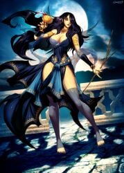 breasts circe circe_(mythology) female genzoman goblet greek_mythology hips odyssey odyssey_(homer) seductive suggestive suggestive_look thighs witch