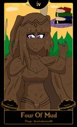 breasts completely_covered_in_mud covered_in_mud dirty dirty_girl female female_only fire_emblem fire_emblem_awakening mud muddy nintendo solo tagme tarot_card tharja_(fire_emblem) wickedavatar84