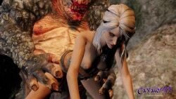 3d animated ass ass_grab boots breasts cavalorn13 cd_projekt_red ciri doggy_style female green_eyes light-skinned_female longer_than_30_seconds male mascara moaning monster nipples nude penetration penis pussy scar sex short shorter_than_one_minute skyrim sound tagme the_witcher_(series) the_witcher_3:_wild_hunt troll_(the_witcher) vaginal_penetration video wet_body white_hair witcher_medallion