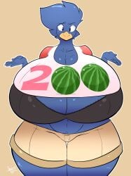 busty bird fan art