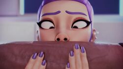 1boy 1girls 3d animated crisisbeat fellatio female funny kpop_demon_hunters male meme meme_attire oral rumi_(kpop_demon_hunters) rumi_sniffing_gimbap self_upload sound sound_edit tagme video