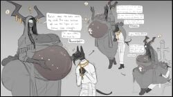 1boy 1girls after_vore anthro dongwongtang facesitting female female_anthro female_pred male male/female post-vore tagme vore