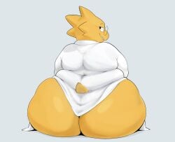 1girls ai_assisted ai_generated alphys animal_tail anthro ass_focus big_ass black_eyes dat_ass eyewear fat_ass female female_only glasses huge_ass lab_coat labcoat large_ass looking_back monster monster_girl plump psymen round_glasses smile solo solo_female tail undertale voluptuous voluptuous_female white_coat yellow_body yellow_skin