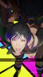 3d 3d_(artwork) 3d_animation 3d_background 3d_model 3d_render asian_female bbc big_black_cock breasts breasts_out cock dance_floor dick female hi_res highres kazworksnsfw moaning namco nipples penis pussy reina_mishima sex sex_from_behind sound tagme tekken tekken_8 vaginal_penetration vaginal_sex video