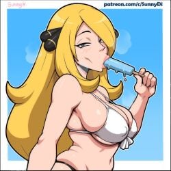 cynthia (pokemon) from nintendo by sunny di