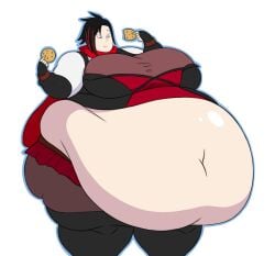 bbw fat huge_belly mizz-britt obese overweight ruby_rose ssbbw