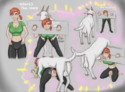 1boy 1girls anal anal_insertion anal_sex animal_genitalia animal_penis balls blowjob breasts caprine censored censored_penis censored_pussy clothed clothed_female clothed_sex clothing cum cum_in_ass cum_inside dialogue dominant_feral english_text fellatio female female_human/male_feral female_on_feral feral feral_dominating_human feral_on_female feral_on_human feral_penetrating feral_penetrating_human goat huge_cock human_female human_on_feral human_penetrated long_hair looking_at_viewer male male/female mastak medium_breasts mosaic_censoring nickelodeon open_mouth oral oral_sex orange_hair penetration penis pink_eyes ponytail pussy restrained restraints ring rolling_eyes sex sex_from_behind submissive_female submissive_human testicles text the_fairly_oddparents vein veins veiny veiny_penis vicky_(fairly_odd_parents) zoophilia