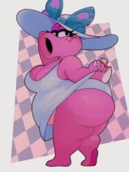 1girls ass birdo breasts chubby dirtann dress female mario_(series) tagme