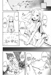 10s 1boy 1girls 2018 age_difference areolae ass_visible_through_thighs breasts censored comic comic_page completely_nude confused doujin doujinshi elf elf_ears elf_female elf_girl emilia_(re:zero) english english_dialogue english_text female_virgin forest human interspecies lake large_breasts lucas_(re:zero) male_human/female_elf male_virgin manga masturbation minato_yoshihiro nipples nude older_female older_woman_and_younger_boy panels panties pervert pointy_ears re:zero_kara_hajimeru_isekai_seikatsu scarf shirtless sniffing swimming teenage_girl teenage_girl_and_younger_boy teenager text text_bubble translated water young younger_male