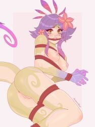 2futas autumn_ghost bondage crying female_only forced league_of_legends lizard naked neeko nude nude_female restrained slave slavegirl tied_up