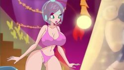 1girls 4kids_entertainment between_labia big_breasts cameltoe hypnosis innie_pussy nerd nickelodeon pink_hair rainbow_(animation_studio) riffsandskulls short_hair tecna tecna_(winx_club) underwear winx_club