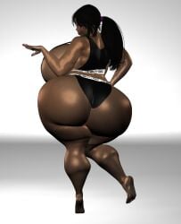 1girls 3d brown_skin huge_breasts milf supertito yvette_(supertito)