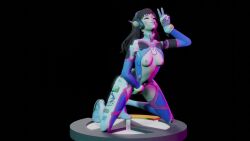 1girls 3d animated areola ass breasts d.va exposed_breasts exposed_pussy hi_res highres indysfm large_ass light-skinned_female masturbation medium_breasts nipples no_sound overwatch peace_sign pleasure_face pussy short_playtime solo_female solo_focus tagme thick_thighs v_sign video wide_hips