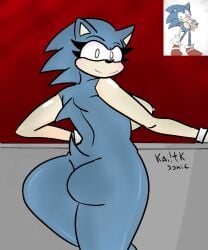 anthro ass blue_skin blush chara_wantrp ear eyelashes furry gloves hedgehog kai_tk_(yo!army) mobian_(species) nipple overlay red_sky rule_63 sega smile sonic.exe sonic_(series) sonic_the_hedgehog sonic_the_hedgehog_(series) spines tail white_eyes