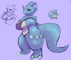 artesjsc big_breasts breasts female pokemon pokemon_(species) rhydon tagme