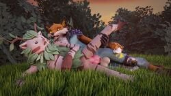 2022 ? anal anal_penetration anal_sex anthro bushranger_(fortnite) dick fennix_(fortnite) fortnite fox furry furry_male gay gay_anal gay_sex penile_penetration penis pleasure_face posted_without_permission s1nnerfox sinnerfox tagme tree