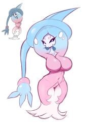 anthro big_breasts female game_freak hatterene looking_at_viewer mistrct nintendo pokémon_(species) pokemon pokemon_(species) pokemon_ss solo tagme thick_thighs