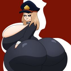 big_ass big_breasts breasts bubble_butt camie_utsushimi character_request huge_ass my_hero_academia shiketsu_high_school_cap tagme user3345