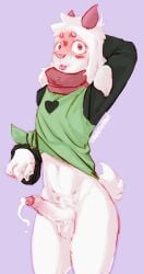 1boy 2d anthro anthro_male anthro_only bodily_fluids bovid caprine cum cumshot deltarune ejaculation embarrassed erection furry furry_male furry_only genital_fluids girly goat hi_res humanoid humanoid_male humanoid_only invalid_tag male male_only mammal mammal_humanoid ralsei solo tongue tongue_out ugly_tortilla undertale_(series) video_games yaoi