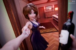 1boy 1girls 3d big_hero_6 breasts busty cass_hamada disney female fireboxstudio hourglass_figure male marvel marvel_comics mature mature_female tagme unseen_male_face wide_hips