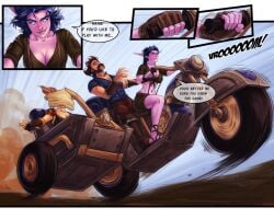 1boy 2girls blizzard_entertainment comic female human human_(world_of_warcraft) human_male isiltari light-skinned_female light-skinned_male light_skin male night_elf original_character personalami purple_skin therana warcraft wesgar white_skin world_of_warcraft