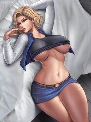 android 18 from dragon ball by flowerxl