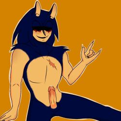 anthro anus balls bodily_fluids bruh cleetusnsfw fur genital_fluids genitals hedgehog male masturbation penis precum solo sonic.exe sonic.exe_(character) sonic.exe_(creepypasta) sonic_(series) sonic_the_hedgehog sonic_the_hedgehog_(series)