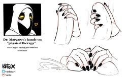 animal_mask beak_mask cum female handjob hands humanoid male male/female margaret_(vetisx) mask nails penile plague_doctor sex vetisx